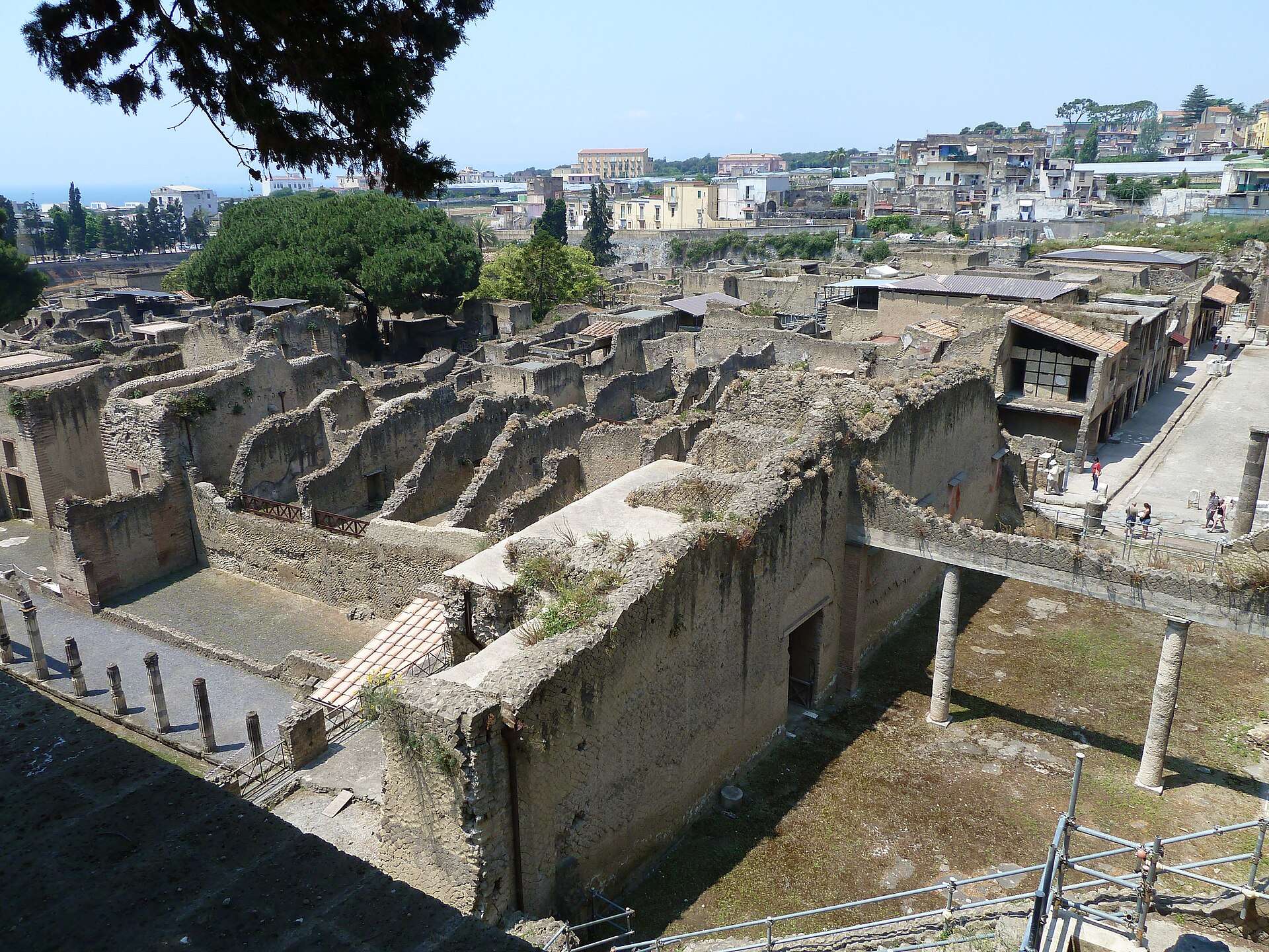 The excavations at Herculaneum below modern Ercolano